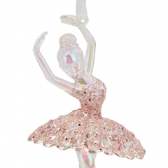 Елочная игрушка "Перламутровая балерина", 14 см (6040-012)