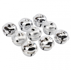 Набор елочных игрушек "Серебряные звоночки" (9 шт), 3 см (6040-015)