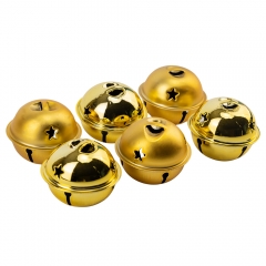 Набор елочных игрушек "Золотые звоночки" (6 шт), 4 см (6040-017)