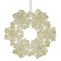 Елочная игрушка "Венок со снежинок", 12,7 см (6040-021)