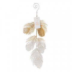 Елочная игрушка "Блестящее перо", 25 см (6040-023)