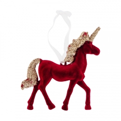 Елочная игрушка "Бархатный пегас", 11,5 см (6040-026)