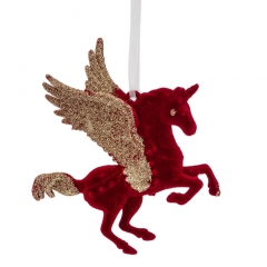 Елочная игрушка "Пегас в полете", 13,5 см (6040-027)