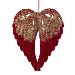 Елочная игрушка "Бархатные крылья", 14,3 см (6040-028)