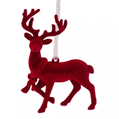 Елочная игрушка "Красный олень", 12,5 см (6040-033)