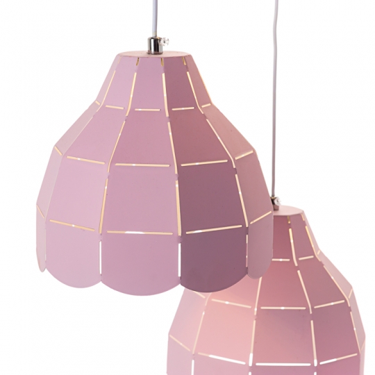 Люстра-підвіс рожевий тюльпан на 3 лампи (FE016/3)
