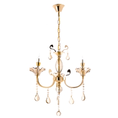 Люстра классическая с медовыми плафонами (3 лампы) (OU003/3/gold) (OU003/3/gold)