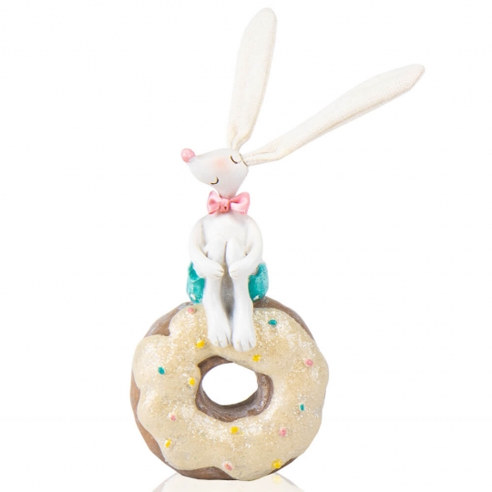 Фігурка "Кролик з пончиком", 20 см (6013-039)