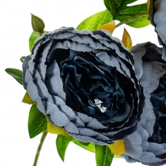 Букет "Пион с 3мя бутонами" синий (8114-014)