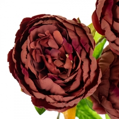 Букет "Пион с 3 -мя бутонами" бордовый (8114-015)