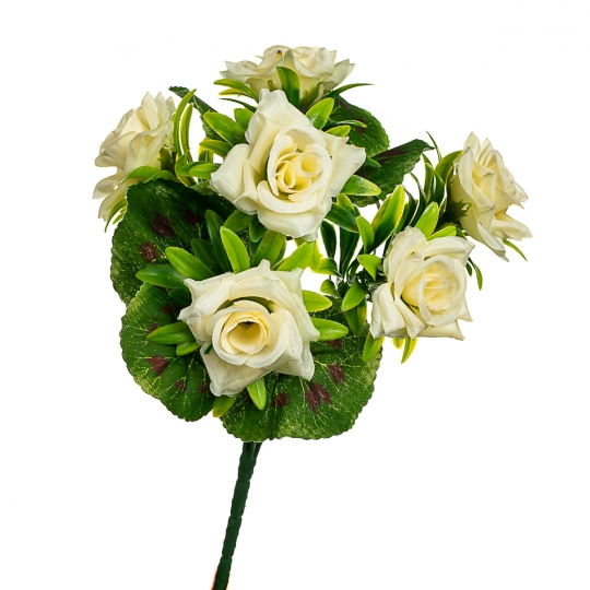 Букет "Троянди", білий, 31 см (8412-014)