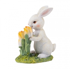 Статуэтка "Кролик с тюльпанами", 11 см (2007-266)