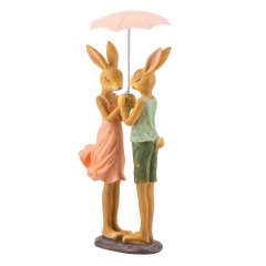 Статуэтка "Влюбленные под зонтиком", 24 см (2007-267)