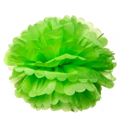 Бумажный пом-пон, зеленый 35 см. (8705-015)