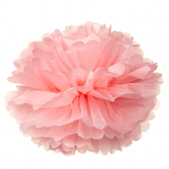 Паперовий пом-пон, рожевий 35 см. (8705-013)