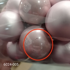 УЦІНКА Набір скляних ялинкових куль "Чарівний Сезон" (4 см * 20 шт, рожевий мікс) (Потертості,немає одного шару) (00BR-6024-005)