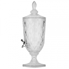 УЦІНКА Лимонадниця "Свіжість літа", 3 л (Сколи навколо краника,кусочок сміття в склі,бульбашки,дефект скла) (00BR-9098-001)