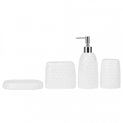 Набор для ванной комнаты "Bubble", белый, 20 см (9190-024)