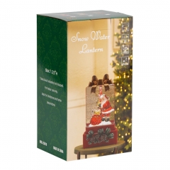 Новорічний ліхтар з підсвіткою та музикою "Святковий бант", 18 см (9240-015)