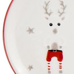Блюдо "Санта з оленем", 21 см (4000-048)
