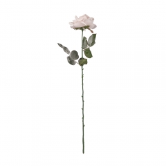 Новогодняя роза 74 см розовая (6008-023)