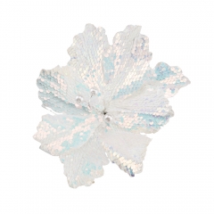 Декоративна гілка "Блиск паєток", перламутр (6018-041)