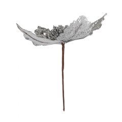 Декоративна квітка "Срібляста" (6019-039)