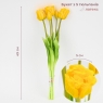 Букет латексних тюльпанів, 5 бутонів, жовтий, 49 см (2026-005/yellow)