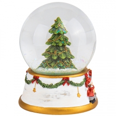 Сніжна куля "Санта біля каміну" (2007-166)