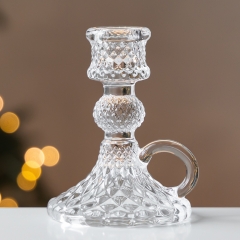 Подсвечник "Хрустальная классика", 10 см (2020-003)