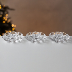 Подсвечник "Хрустальный цветок", 3 см (2020-006)