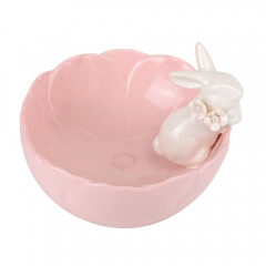 Пиала "Белый кролик", розовая, 10 см (00BR-5009-007)