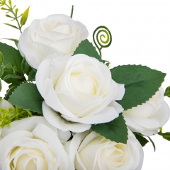 Букет роз "Инес", белый, 30 см (9105-011)