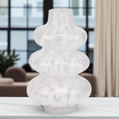 Ваза "Три білі хвилі", 22 см ТІЛЬКИ САМОВИВІЗ (9287-010)