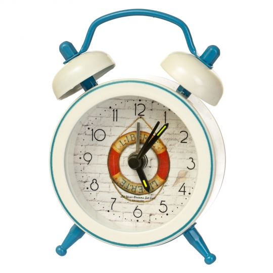 Годинник-будильник "Морська символіка" (рандомний вибір дизайну) (007AK)