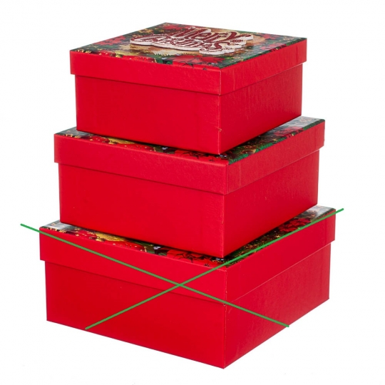 УЦІНКА Коробка "Святковий" (В наявності тільки 2 коробки із трьох розмір S і M) (00BR-8211-026/2)
