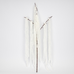 Искусственная свисающая ветка "Амарант", белая, 120 см (9297-006)