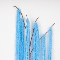 Искусственная свисающая ветка "Амарант", голубая, 120 см (9297-007)