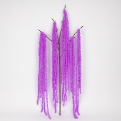 Искусственная свисающая ветка "Амарант", сиреневая, 120 см (9297-008)