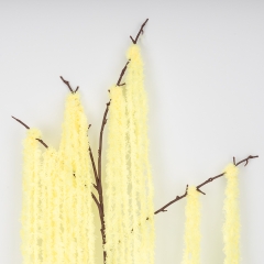 Искусственная свисающая ветка "Амарант", кремовая, 120 см (9297-009)