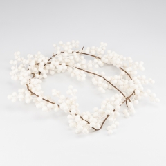 Декоративная ветвь "Белые ягоды", 175 см (9256-001)