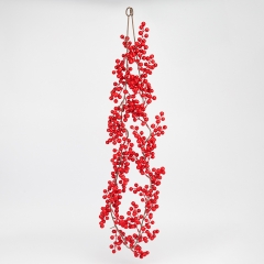 Декоративная ветвь "Красные ягоды", 175 см (9256-002)