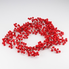 Декоративная ветвь "Красные ягоды", 175 см (9256-002)