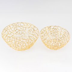 Набор с 2 фруктовниц "Золотые узоры", 27,5 * 11,5 см СПАСЕННАЯ ПОЗИЦИЯ (9290-001)