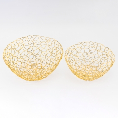 Набор с 2 фруктовниц "Золотые узоры", 27,5 * 12 см СПАСЕННАЯ ПОЗИЦИЯ (9290-002)