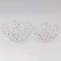 Набор с 2 фруктовниц "Серебряное кружево", 27,5 * 10,5 см СПАСЕННАЯ ПОЗИЦИЯ (9290-004)