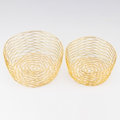 Набор с 2 фруктовниц "Золотая геометрия", 25 * 11,5 см СПАСЕННАЯ ПОЗИЦИЯ (9290-009)