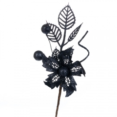 Ветка "Блестящая" черная (6009-026)