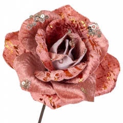 Квітка "Зимова троянда" нюд (6009-039)