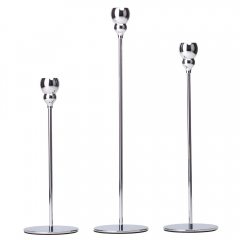 Набор из 3 подсвечников "Симфония", серебряный, 32*27*22 см (9137-004)